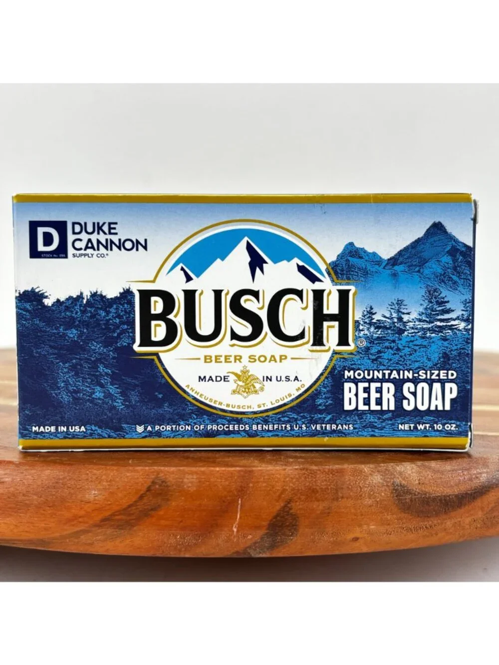 Duke Cannon Big Soap Trio: Busch Beer Buffalo Trace Bourbon & Pine 10 Oz Each